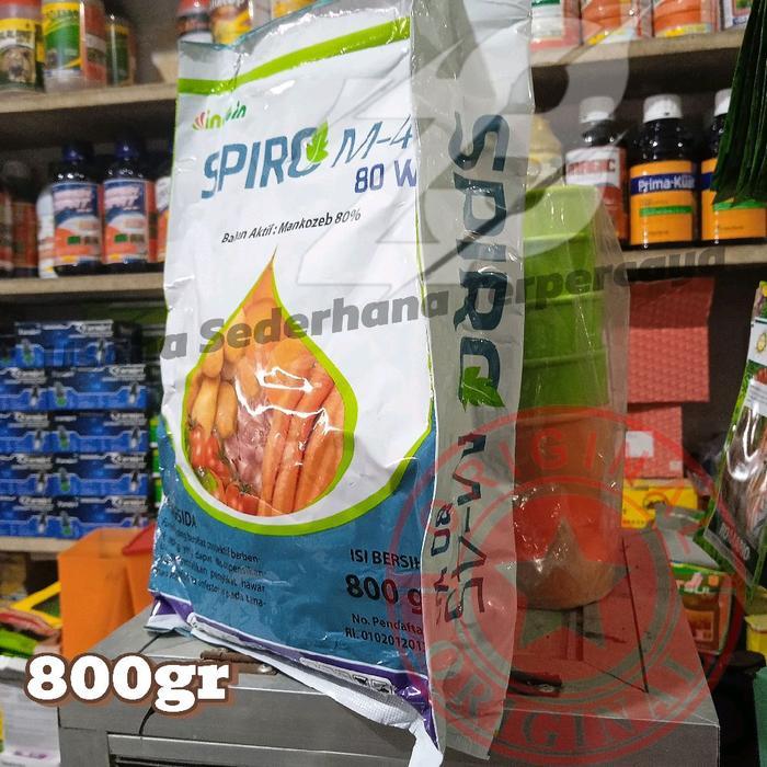 ` Fungisida Spiro M-45 80 WP Pencegah Tumbuh Jamur 800gr
