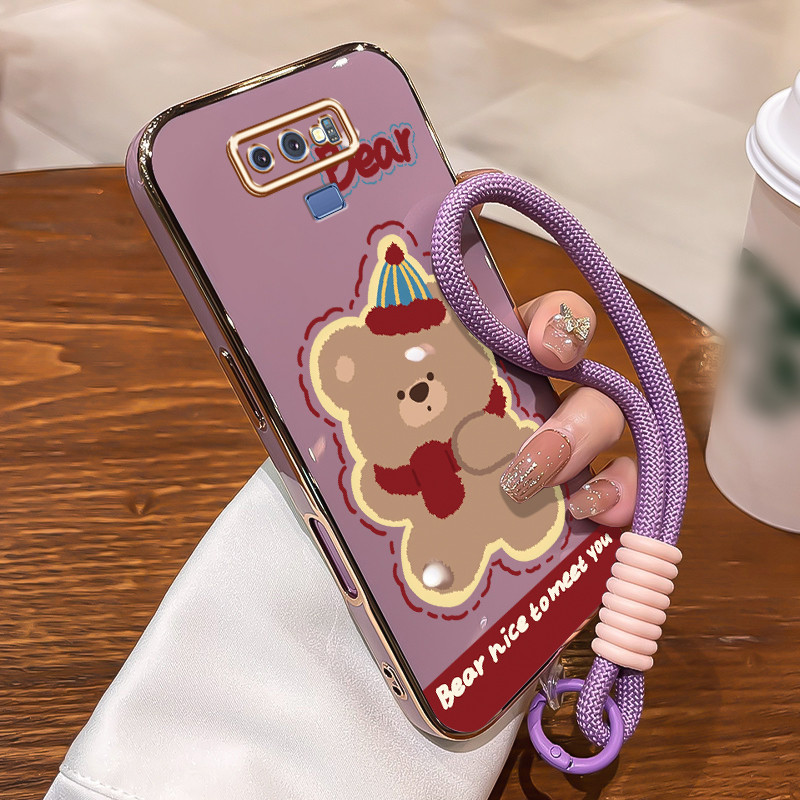 Casing Untuk Samsung Galaxy Note 9 Note 8 Case Casing HP Softcase ponsel silikon anti jatuh dengan t