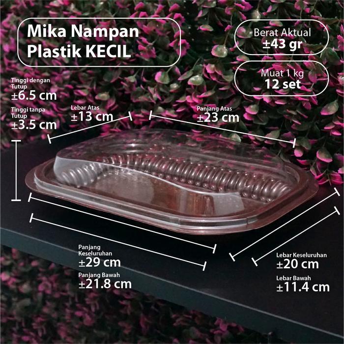 Paket 25 Pcs - Mika Nampan Plastik Kecil - Nampan Kue Kering Basah