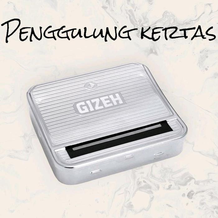 GIZEH Alat Kertas Penggulung Isi Manual Anti Ribet Silver Ergonomis untuk Membuat Stiker dan Label