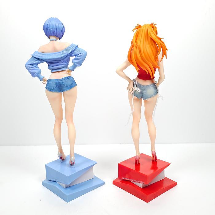HOT SALE ASUKA LANGLEY REI AYANAMI MARI MAKINAMI XH SUMMER GIRLFRIEND EVANGELION 32CM ACTION