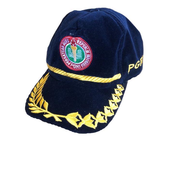 TOPI PGRI / TOPI GURU / TOPI PGRI LAKEN (NAVY)