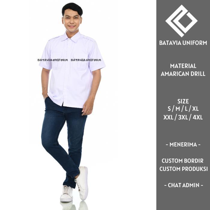 PDL Lapangan Tactical Kemeja PDL Tactical Lengan Pendek Bahan American Drill untuk Seragam Lapangan 