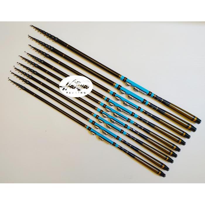 Joran Tegek Kolong Ikan Mas Ring 360 450 540 630 Carbon Kuat Karakter Medium