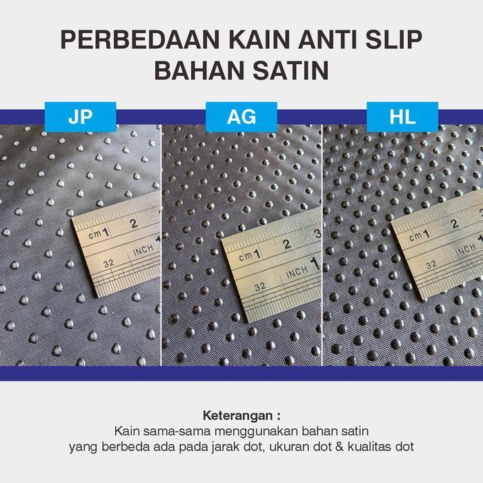 NEW Kain Bintik Anti Slip Satin AG 1.5mx1m Alas Karpet Keset Sajadah