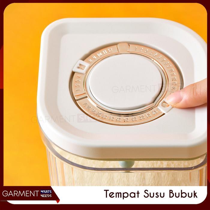 Premium Kotak Susu Bubuk Bayi Container Box Wadah Susu Toples Snack Tutup Tekan Kedap Udara Bagus