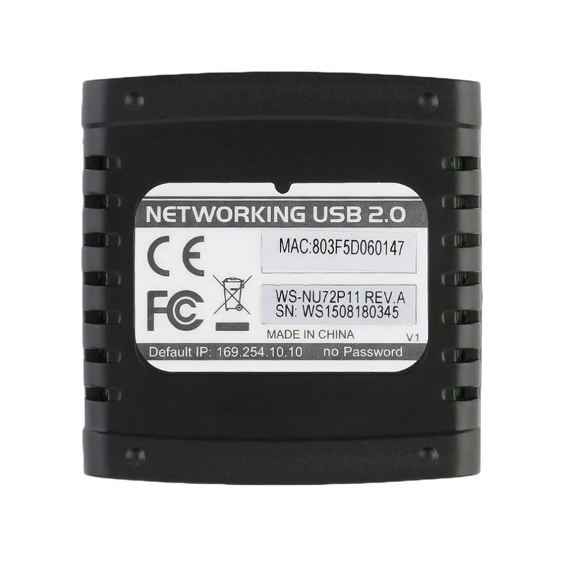 . 10/100Mbps Ethernet To Usb 2.0 Network Lpr Print Server Lan Usb Print Server Adapter Printers -