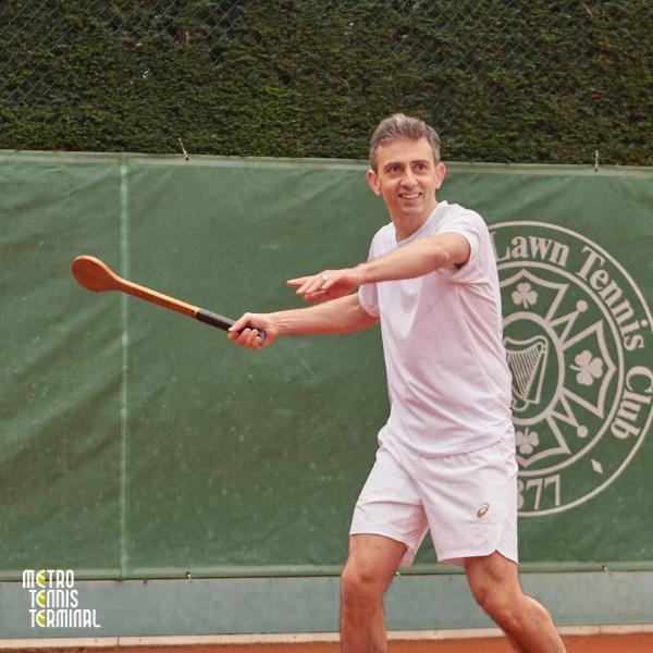 Functional Tennis Pointer Wooden Sweet Spot Trainer ( Alat Latihan Raket Tenis Functional Tennis )
