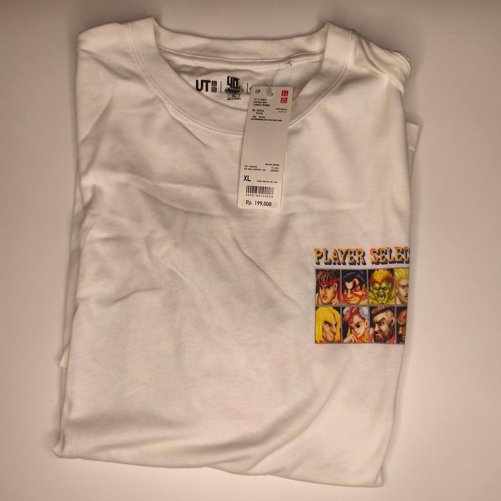 Kaos T-Shirt Uniqlo UT Street Fighter 40th Capcom Anniversary Size XL