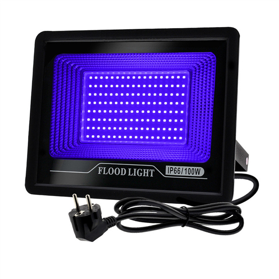 100W 150W LED UV Black Light Ultraviolet Flood Light IP66 Waterproof UV LED Blacklight for Party