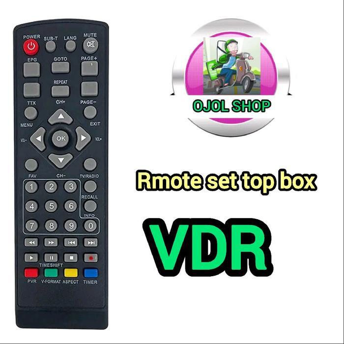 REMOT SET TOP BOX+TANPA SETTING TYPE VDR Remote Control