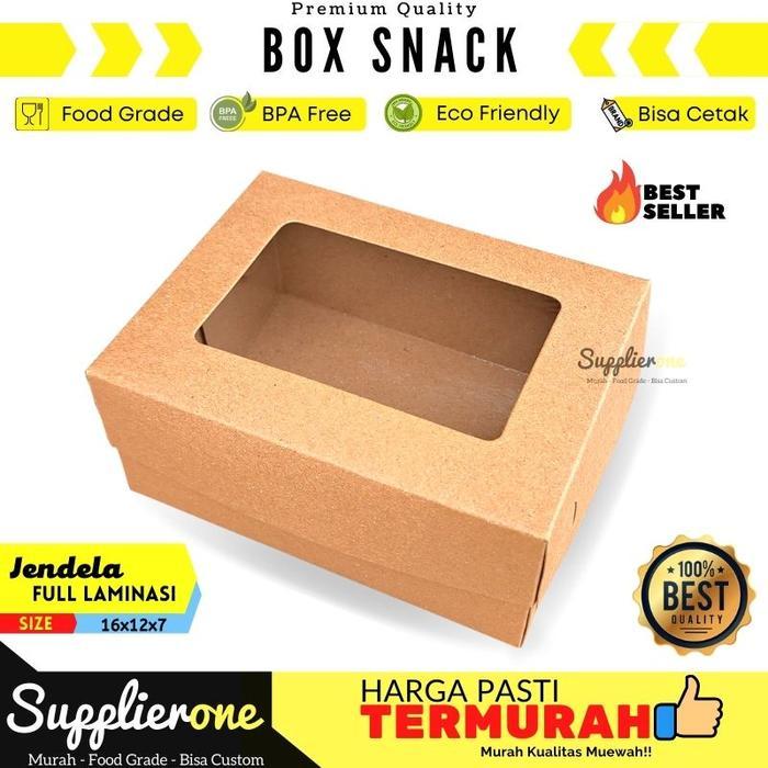 Dus Snack Isi 25 / Dus Kue / Dus Cemilan / Box Makanan / Kotak Cemilan / Kema