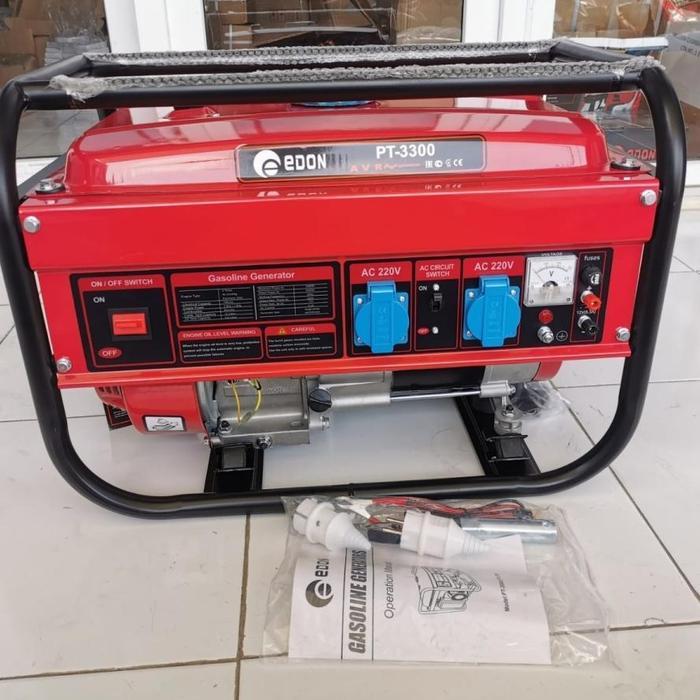 GENSET 3300 Watt EDON GENSET PT3300 Gasoline Generator Generator Bensin 4 tak Edon Bergaransi resmi 