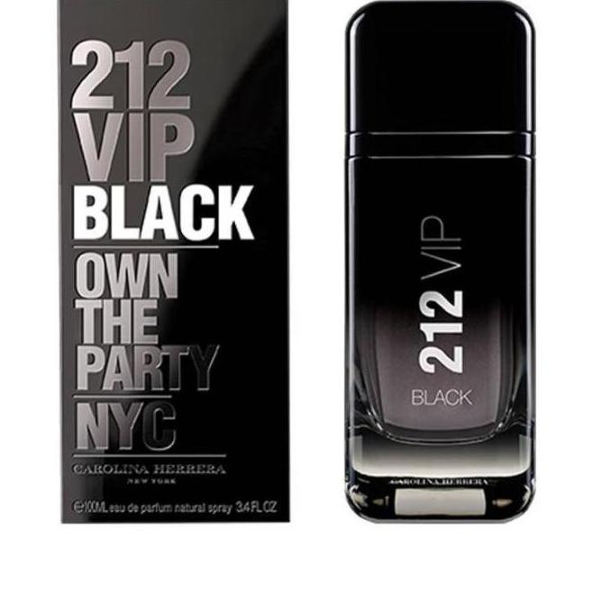 Parfum Ori BIG SIZE CH 212 VIP BLACK MEN 200ML UNBOX