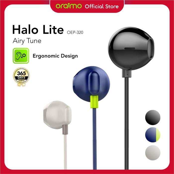 Bose - Oraimo Wired Earphone Airy Tune Oep-320 Semi In-Ear Headset Kabel Headphone Button Control