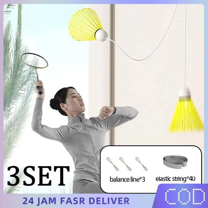 Set Latihan Badminton Badminton Trainer Rebound Badminton Trainer Set Alat Latihan Bulutangkis