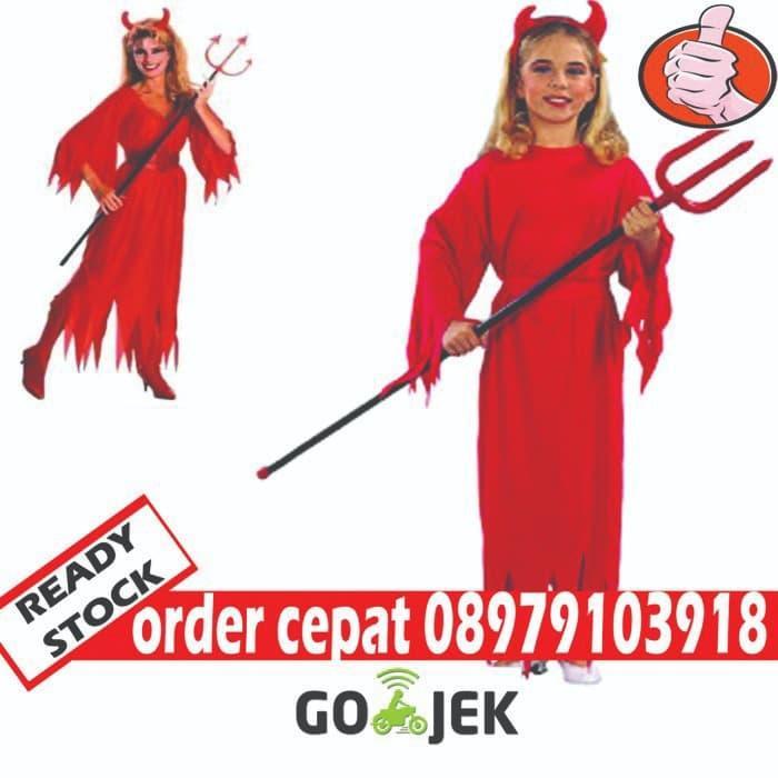 KOSTUM RED DEVIL KOSTUM HALLOWEEN RED DEVIL COSTUME