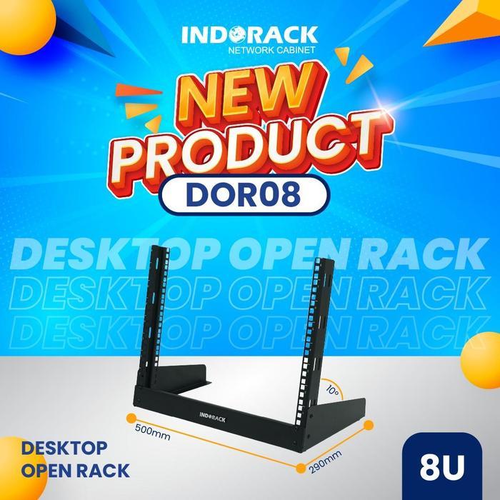 DOR08 - 8U Desktop Open Rack 19" - INDORACK