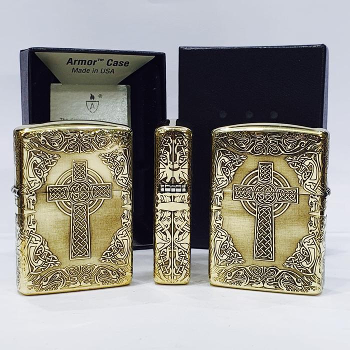 Zippo Armor Eccentric Holy Cross 4 Sides