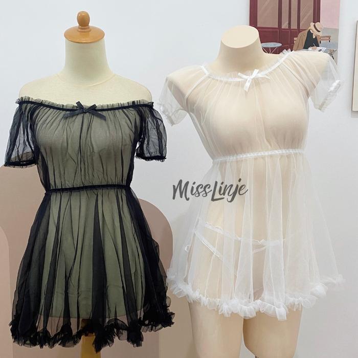 PREMIUM MISS LINJE Baju Tidur Lingerie Lolita Sabrina Cantik Premium Dapat Celana dalam