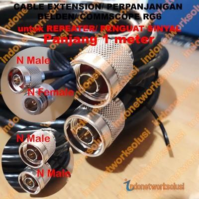 Sale Kabel Coaxial D5 Rg6 50Ohm Ohm Siap Pakai U/ Repeater & Antena Modem