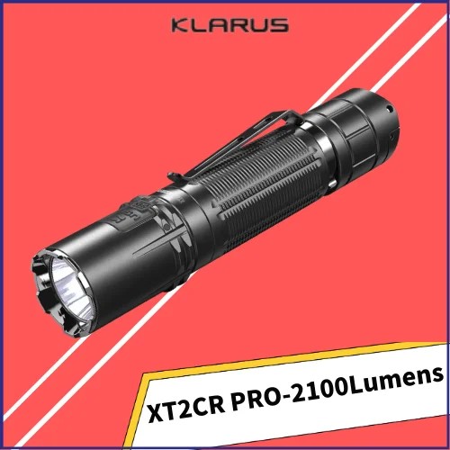 Klarus XT2CR PRO Tactical Flashlight 2100Lumens USB Rechageable Daily-usable strong light 6 Lighting