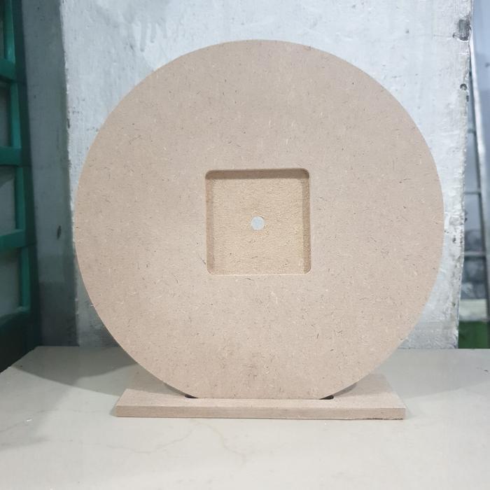 kayu mdf Bulat Jam Meja Diameter 20 cm tebal 6mm FULL