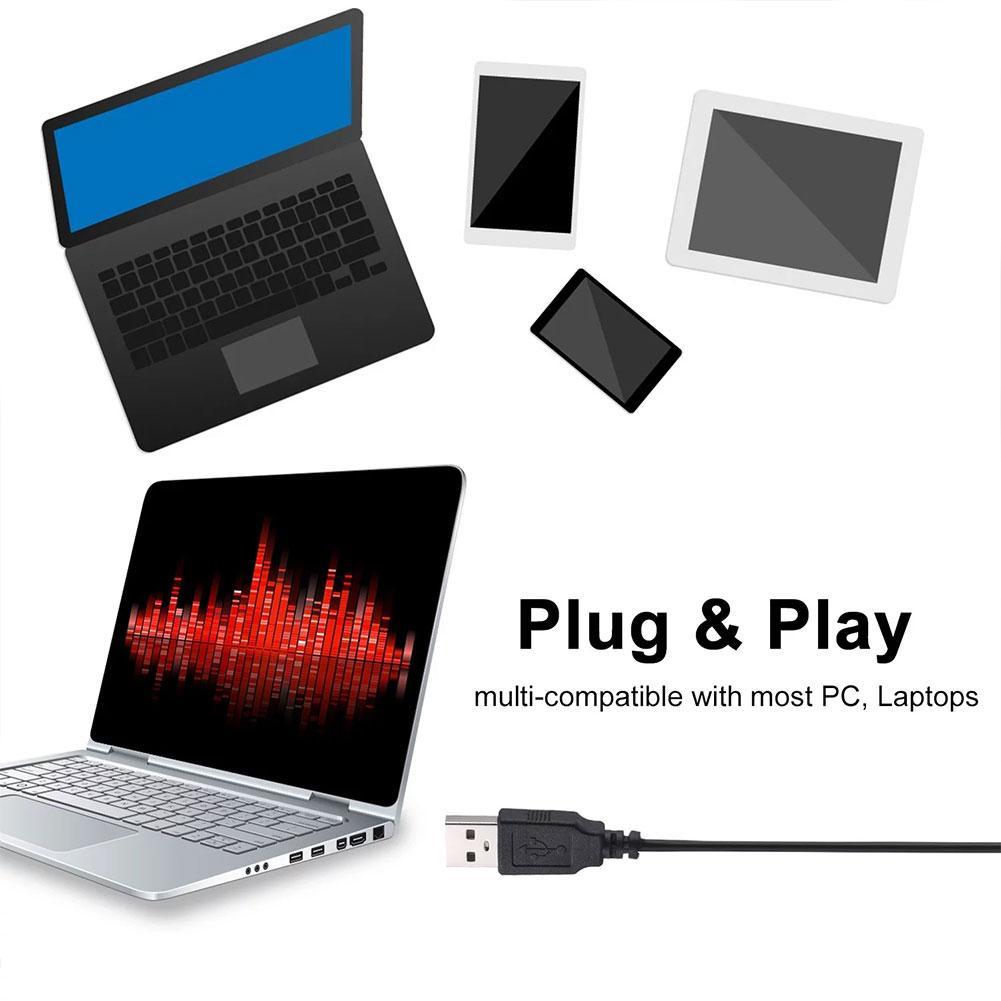 No Driver USB Microphone Computer Laptop Voice Chat Recording Karaoke Mic