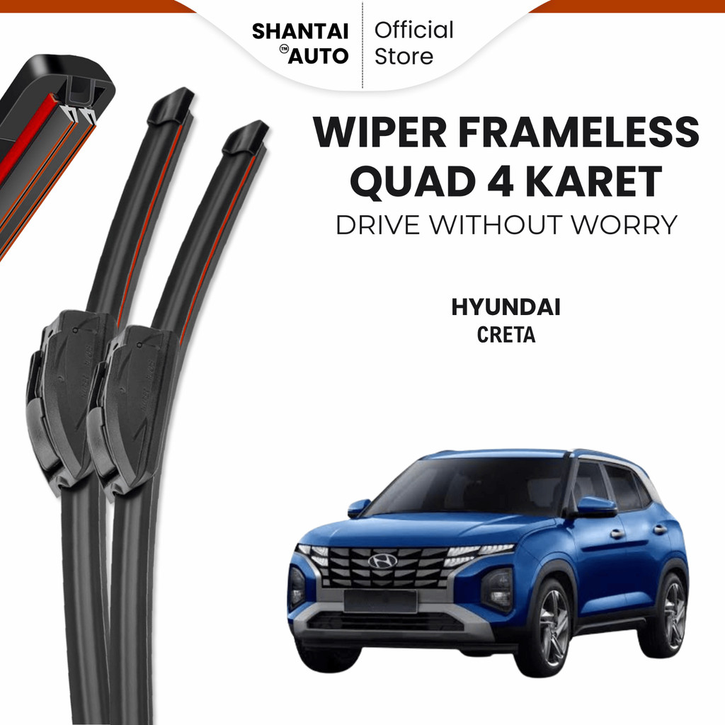 Wiper Hyundai Creta Quad Kaca Depan Mobil