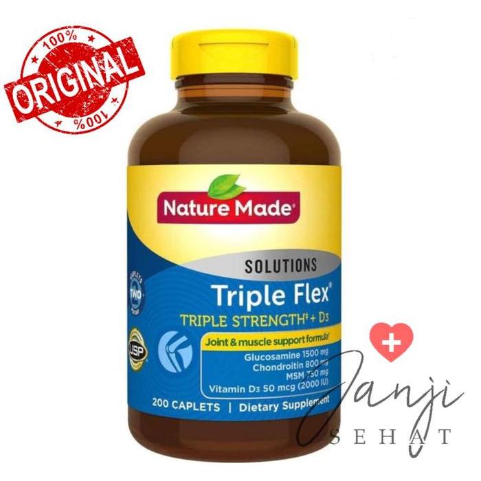 Terlaris  Nature Made Triple Flex - 200 Caplets