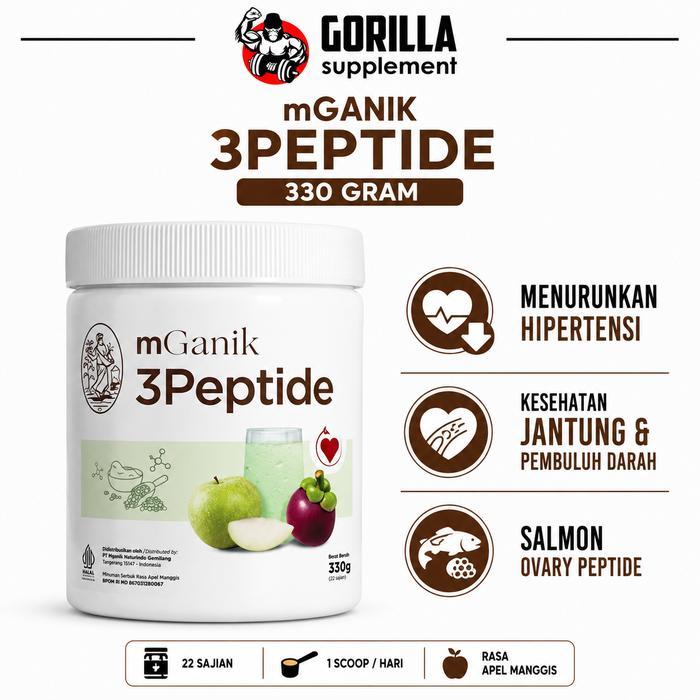 Mganik 3Peptide 330 Gram Peptide Suplemen Kesehatan 3 Peptide