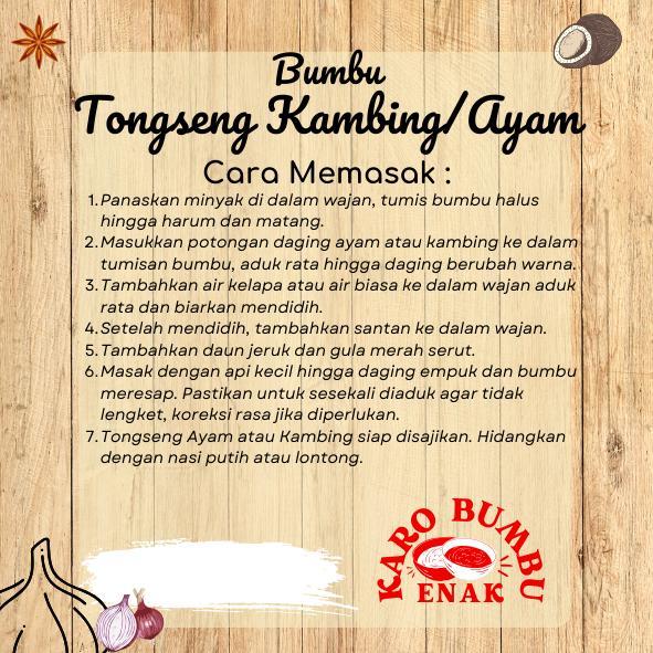 NEW!! Bumbu Tongseng Kambing /bumbu tongseng sapi / bumbu tongseng enak