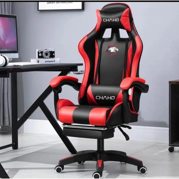 Kursi Gaming Bangku Gaming Chaho Chair Bantal Getar Santai Premium
