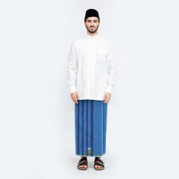 Sarung Bhs Cosmo Gold Motif K26 Ppe Sj Biru Diskon Sell