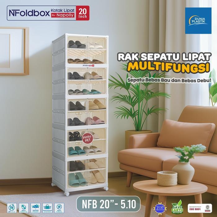 Lemari Sepatu Lipat/Rak Sepatu Plastik/ Lemari Tas/Rak Kosmetik/ Lemari Buku/ Rak Buku/Lemari Baju