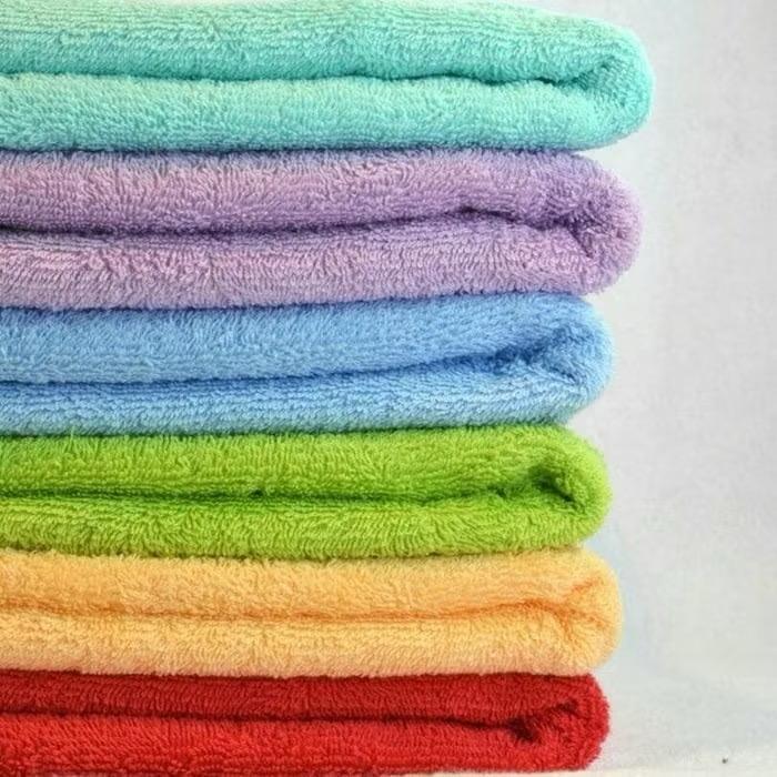 GROSIR (ISI 12 PCS) Handuk Merah Putih Uk 50 x 100 Polos