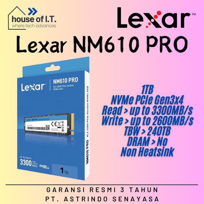 TERLARIS SSD Lexar NM610 PRO 1TB Lexar NVMe 1TB