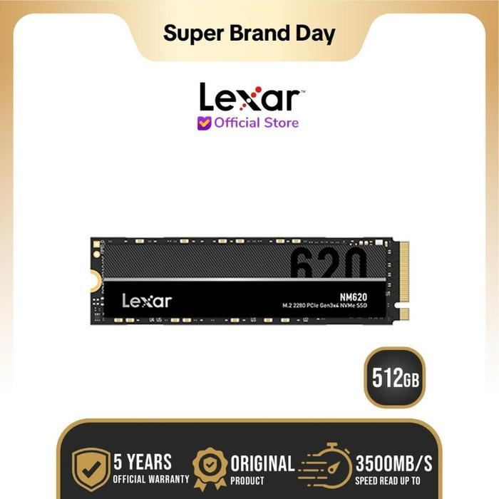 TERLARIS Lexar SSD NM620 M.2 2280 NVMe PCIe Gen 3.0 512GB - SSD 512 GB