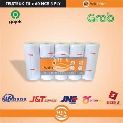 Kertas Kasir 75 x 60 NCR 3 Ply MULTIOFFICE / Telstruk NCR 3 Ply