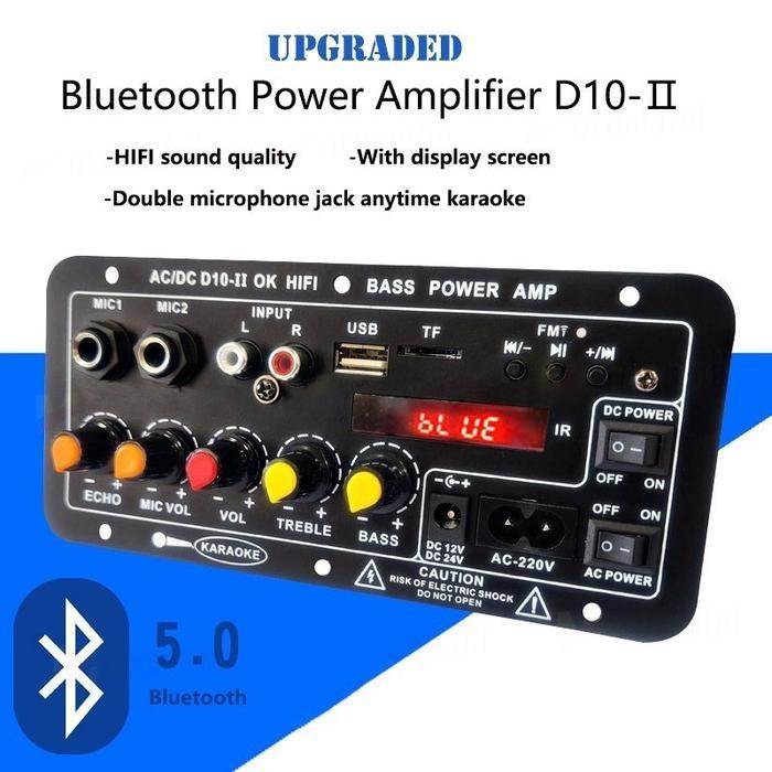 Promo [Model Terbaru] D10 900W Amplifier Board Tampilan Digital Power Amplifier Board Untuk 8-12