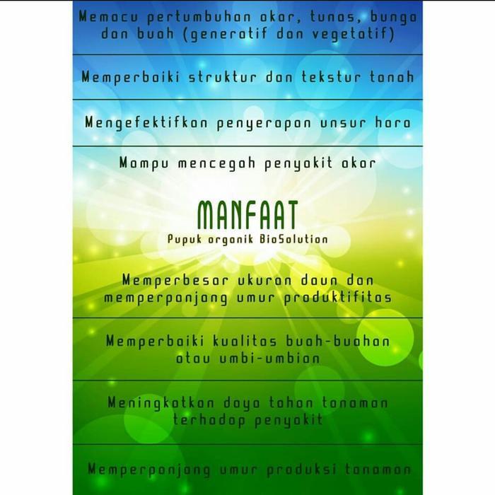 BISA COD Pupuk Cair Organik Bio Solution isi 1- liter