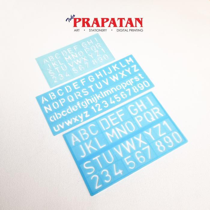 Penggaris Mal Huruf Sablon Butterfly Penggaris Angka Mal Abjad Terlaris