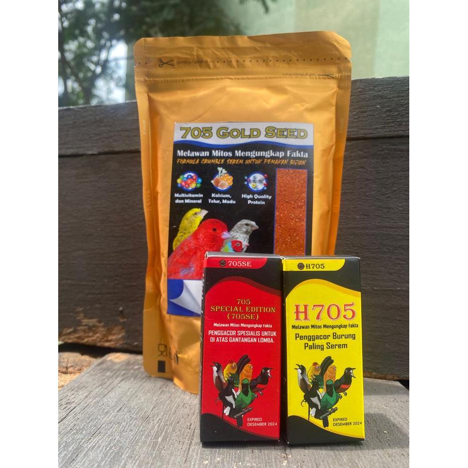 BUNDLING H705 705SE Paket Bundling Suplemen Burung H705 dan 705SE dengan Bonus 705 Gold Seed H705 + 