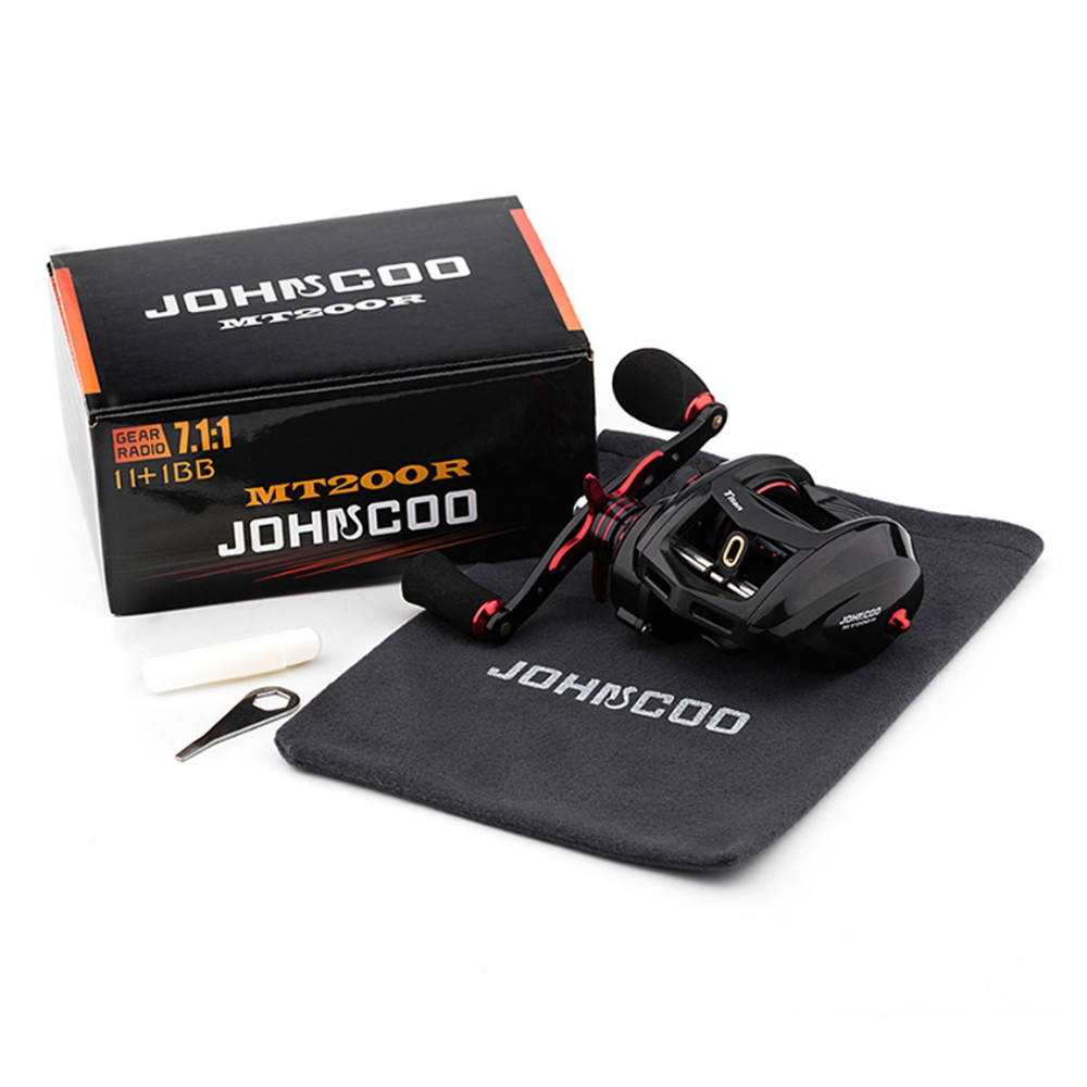 JOHNCOO Fishing reel MT200 Bait Casting Reel Big Game 13kg Max Drag jigging Fishing Reel 11+1 BB