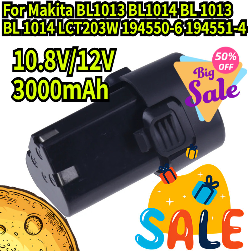 10.8V/12V 3000mAh BL1013 Rechargeable Li-ion Battery For Makita BL1013 BL1014 BL 1013 BL 1014