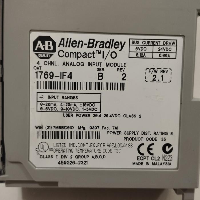 Allen Bradley 1769-IF4 SER.B Analog Input 1769 if4 - SECOND LIKE NEW WPC02 88UP