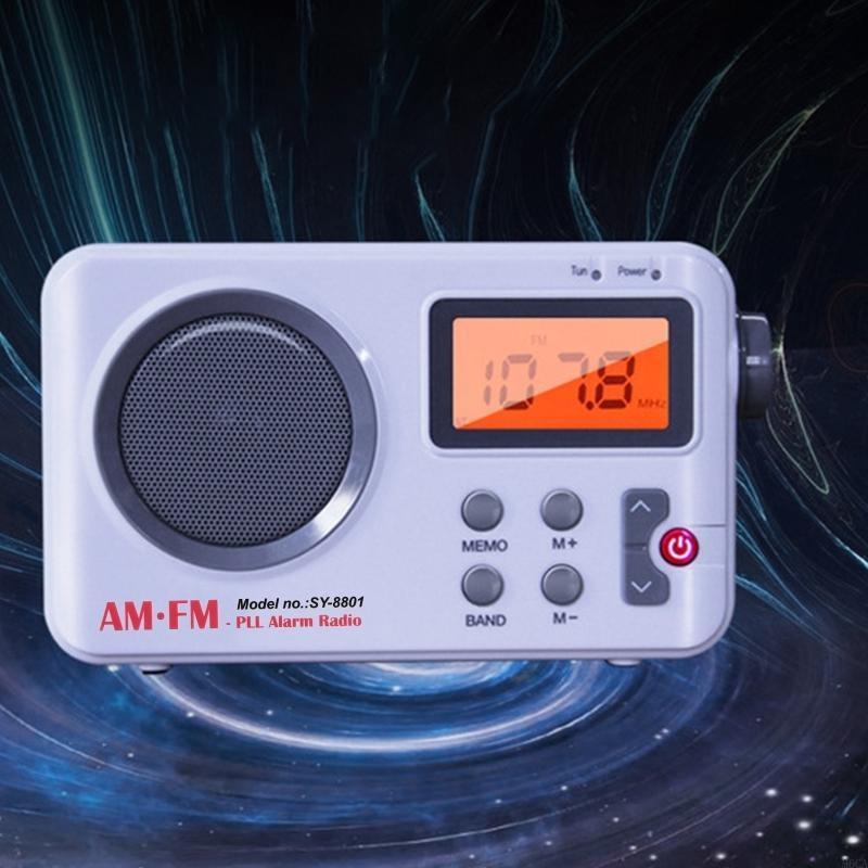 M6CA LCD Display Radio Receiver Speaker FM Digital Stereo Mini MP3 Music Player Portable Radio