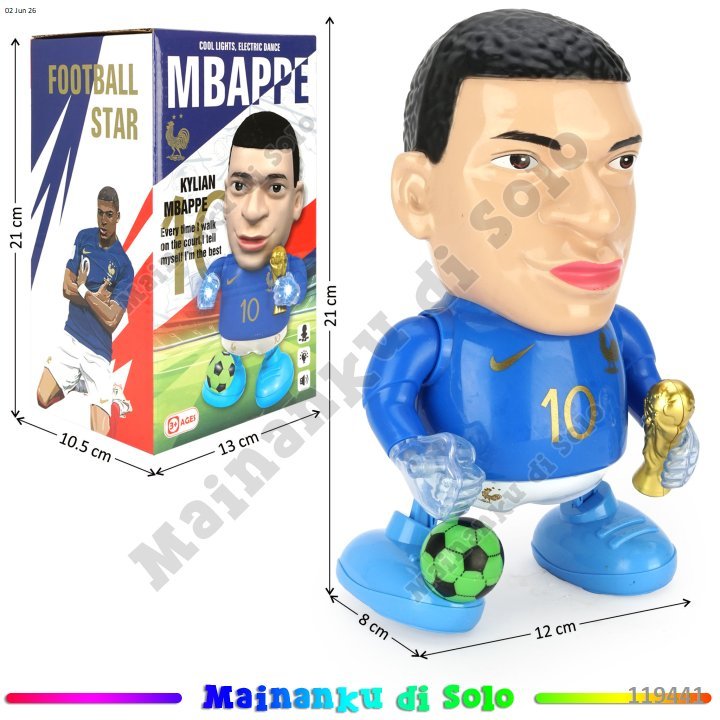 [Mainanku] Mainan Robot Dance Piala Dunia Sepak Bola Football Star