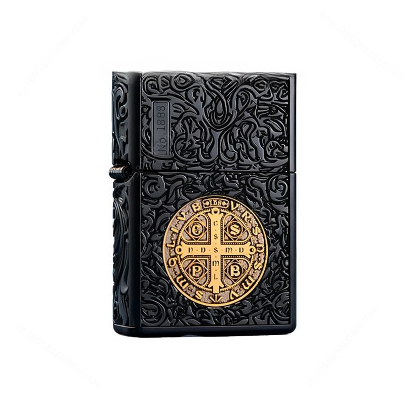Zorro Black Gold Constantine Fuel Lighter, Classic Windproof Armor Limited Edition Lighter,