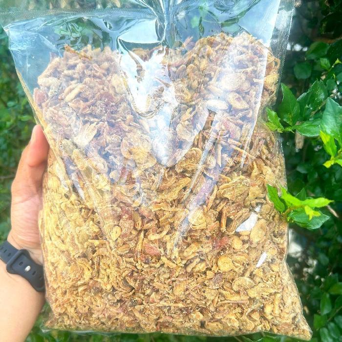 Premium Bawang Merah Goreng 1Kg Termurah, Grade B Bawang Goreng Kemasan 1000G, Bahan Masakan Rempah